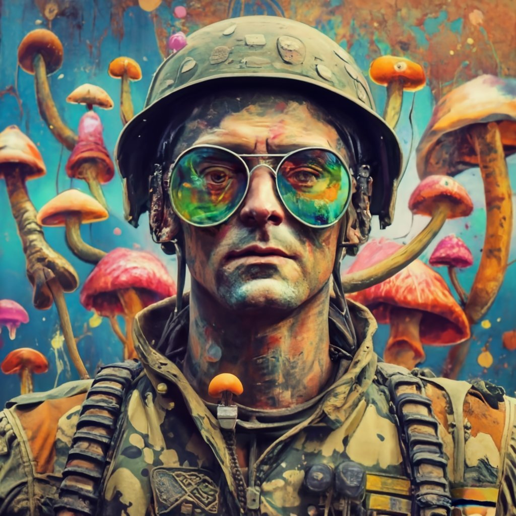 psychedelic soldier
