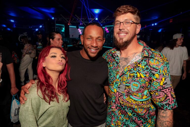 A group of friends at a Trap Culture event