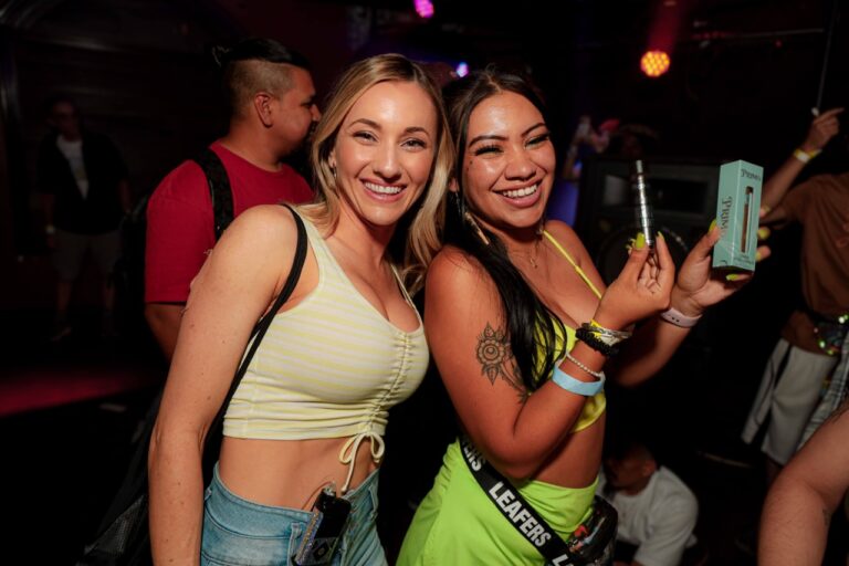 Two friends at a Trap Culture event